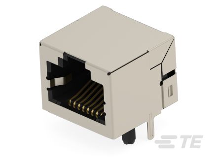 TE Connectivity 25015 Series Female Ethernet Connector, Through Hole, Cat5 Right Angle 1 Port 8 -Way [5-2501551-6]; 603-049