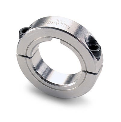 Ruland Collar, One Piece, Clamp Screw, Bore 10mm, OD 24mm, W 9mm, Aluminium [MSPK-10-A]; 603-546