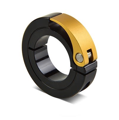 Ruland Collar, One Piece, Clamp Screw, Bore 38mm, OD 75mm, W 15mm, Aluminium [MQCL-38-A]; 604-182