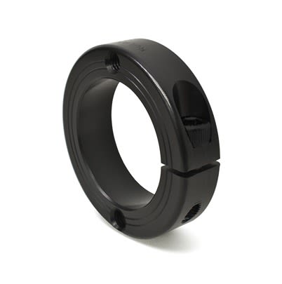 Ruland Collar, One Piece, Clamp Screw, Bore 21mm, OD 78mm, W 19mm, 1215 Lead-Free Carbon Steel [FHT-MCL-48-F]; 604-200