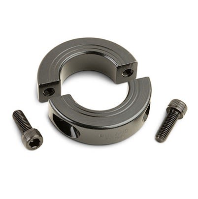 Ruland Collar, Two Piece, Clamp Screw, Bore 17mm, OD 36mm, W 13mm, 1215 Lead-Free Carbon Steel [MSP-17-F]; 605-033
