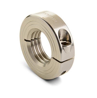 Ruland Collar, One Piece, Clamp Screw, Bore 30mm, OD 54mm, W 15mm, Stainless Steel [MTCL-30-3.5-SS-LH]; 605-689