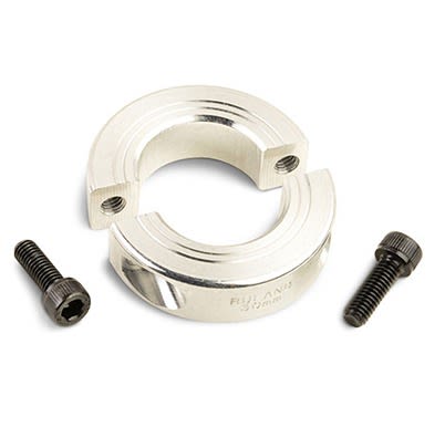 Ruland Collar, Two Piece, Clamp Screw, Bore 28mm, OD 48mm, W 15mm, Aluminium [MSP-28-A]; 605-694