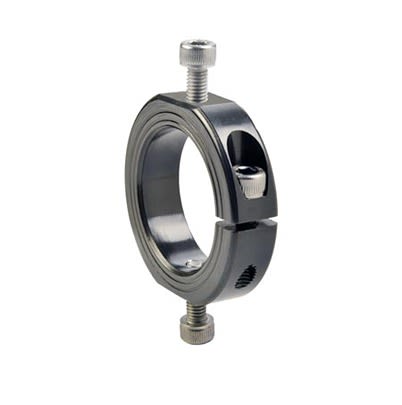 Ruland Collar, One Piece, Clamp Screw, Bore 10mm, OD 24mm, W 9mm, Anodised Aluminium [OF-MCL-10-AN]; 605-842