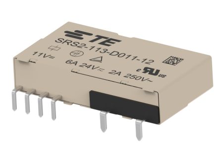 TE Connectivity PCB Mount Force Guided Relay, 20V dc Coil Voltage, 2 Pole, SPDT [1-8588020-3]; 606-162