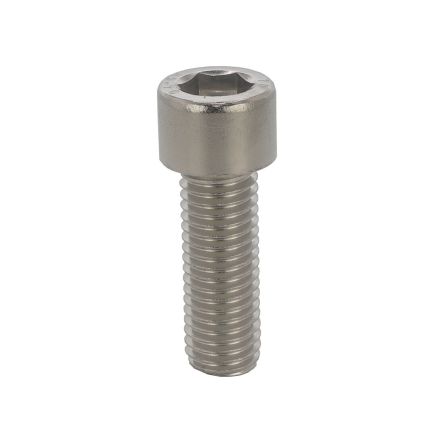 RS PRO Black Stainless Steel Hex Screw, DIN 912, M5 x 6mm [0]; 606-459