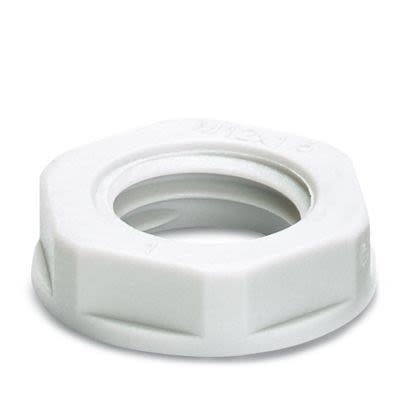 Phoenix Contact Light Grey Cable Gland Locknut, M12mm Thread [1417659]; 607-076