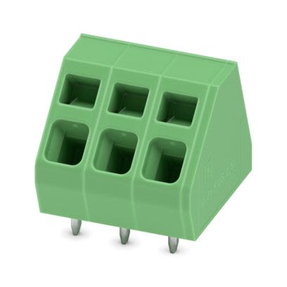 Phoenix Contact PCB Terminal Block, 3-Contact, 5.08mm Pitch, Wave Soldering, 1-Row, Push In Spring Termination [1799167]; 607-091