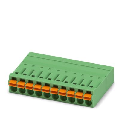 Phoenix Contact PCB Connector, 10-Contact, 3.5mm Pitch, PCB Mount, 1-Row, Push In Spring Termination [1844073]; 607-126