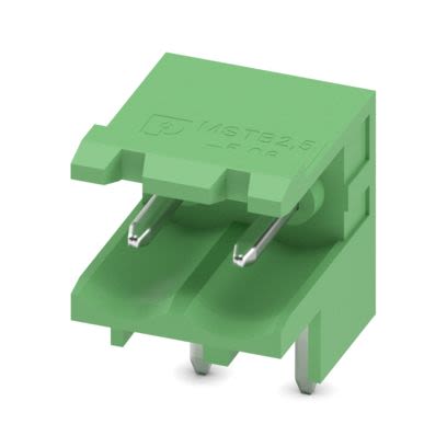 Phoenix Contact Solder PCB Header, 2 Contact(s), 5.08 mm Pitch, 1 Row(s), Shrouded [1735882]; 607-133