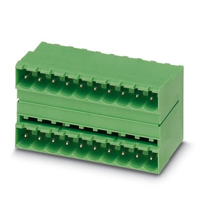 Phoenix Contact Straight Solder PCB Header, 6 Contact(s), 5.08 mm Pitch, 2 Row(s), Shrouded [1762376]; 607-150