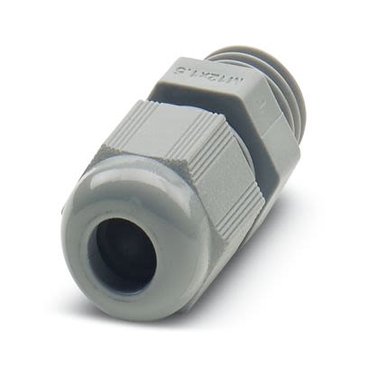 Phoenix Contact Silver Polyamide Cable Gland, M12 Thread, 3mm min., 6.5mm max., IP66, IP68 [1411123]; 607-172