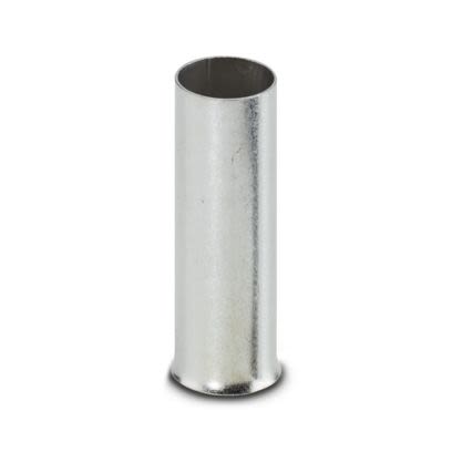 Phoenix Contact Ferrule, 40mm Pin Length, 12.5mm Pin Diameter, Silver [3241241]; 607-234
