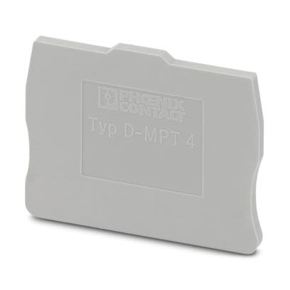 Phoenix Contact End Cover for Use with Terminal Block [3249003]; 607-236