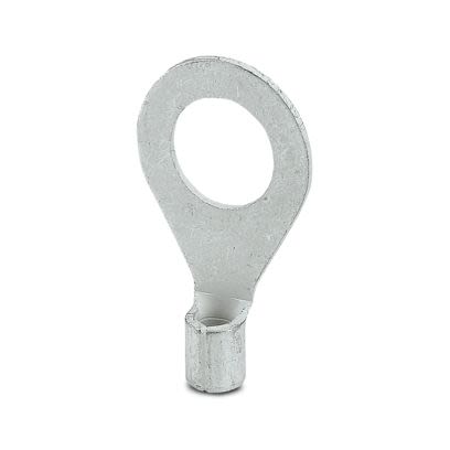 Phoenix Contact Uninsulated Ring Terminal, M10mm Stud Size, Silver [3240087]; 607-265