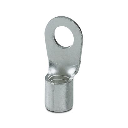 Phoenix Contact Uninsulated Ring Terminal, M8mm Stud Size, Silver [3240101]; 607-267