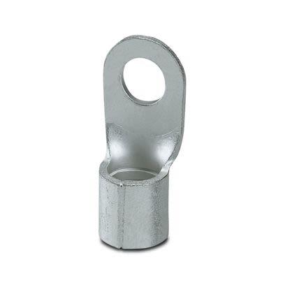 Phoenix Contact Uninsulated Ring Terminal, M8mm Stud Size, Silver [3240106]; 607-268