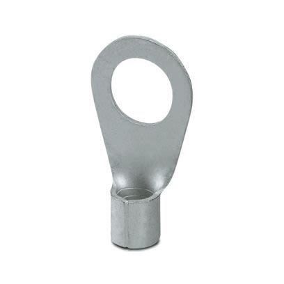 Phoenix Contact Uninsulated Ring Terminal, M16mm Stud Size, Silver [3240109]; 607-269