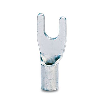Phoenix Contact Uninsulated Fork Terminal, 20AWG to 17AWG, Silver [3240137]; 607-273
