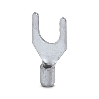 Phoenix Contact Uninsulated Fork Terminal, 13AWG to 9AWG, Silver [3240151]; 607-276