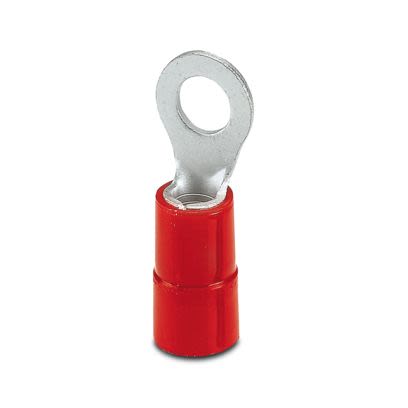 Phoenix Contact Uninsulated Ring Terminal, M6mm Stud Size, Red [3240220]; 607-281