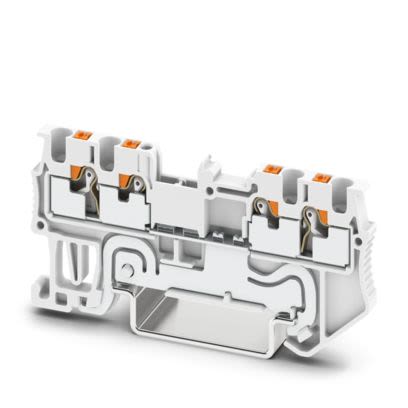 Phoenix Contact 1230476 White, 1.5mm², 1-Level, Push In Termination [1230476]; 607-290