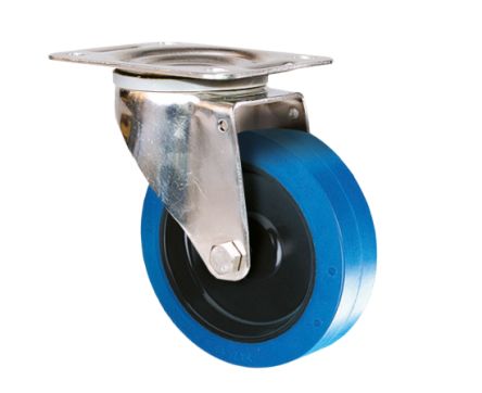 Guitel Hervieu Swivel Castor Wheel, 200kg Capacity, 125mm Wheel [KP41BA125-571RX]; 607-972
