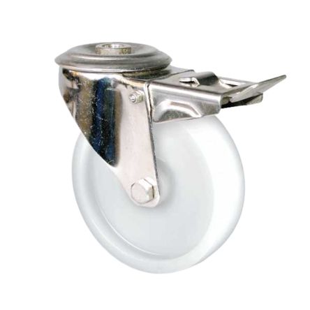 Guitel Hervieu Braked Swivel Castor Wheel, 150kg Capacity, 100mm Wheel [KP41OD100-77L]; 607-986