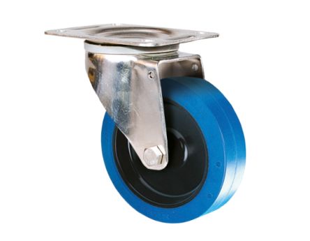Guitel Hervieu Swivel Castor Wheel, 100kg Capacity, 80mm Wheel [KP41BA080-571RX]; 608-068