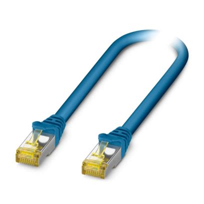 Phoenix Contact, 7m Cat6a, Blue, Shielded Shielded, Terminated LSZH Sheath [1367340]; 608-075