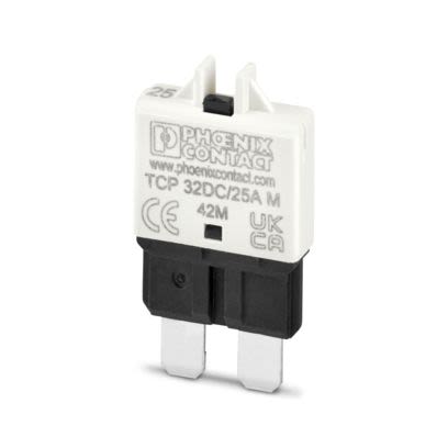 Phoenix Contact Thermal Circuit Breaker -  Single Pole 32V dc Voltage Rating Base Mounting, 25A Current Rating [1499972]; 608-081