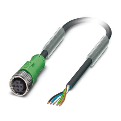Phoenix Contact Free Cable End way Free Ends to Straight Male 5 way M12 Sensor Cable, 25m [1417518]; 608-102