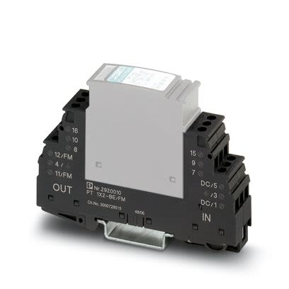 Phoenix Contact Surge Suppressor Unit 250 V Maximum Voltage Rating 1A Maximum Surge Current Surge Protector [2920010]; 608-108