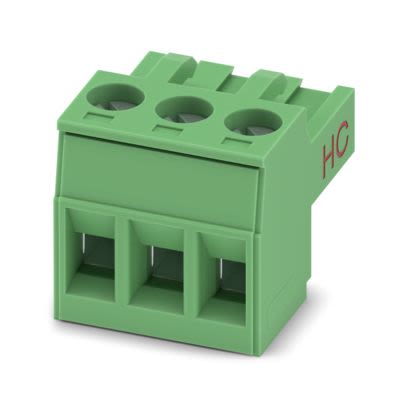 Phoenix Contact PCB Terminal Block, 3-Contact, 5mm Pitch, Push-In, 1-Row, Socket Termination [1926248]; 608-125