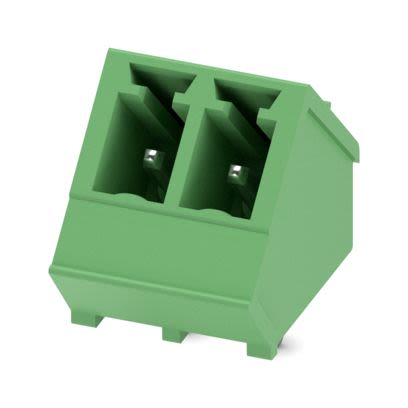 Phoenix Contact Straight Wave Soldering Mount PCB Header, 2 Contact(s), 3.81 mm Pitch, 1 Row(s), Shrouded [1827279]; 608-147