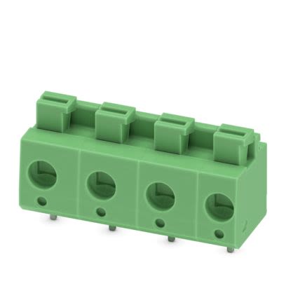 Phoenix Contact PCB Terminal Block, 4-Contact, 7.5mm Pitch, Wave Soldering, 1-Row, Push In Spring Termination [1703086]; 608-243
