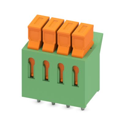 Phoenix Contact PCB Terminal Block, 4-Contact, 3.81mm Pitch, Wave Soldering, 1-Row, PC Terminal Termination [1706196]; 608-256