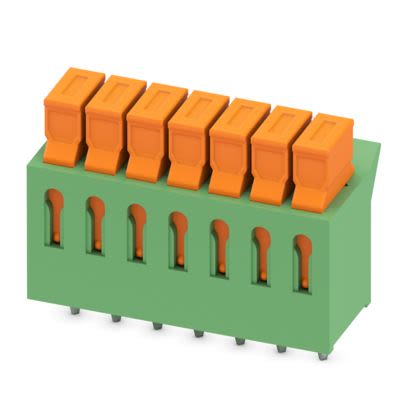 Phoenix Contact PCB Terminal Block, 7-Contact, 3.81mm Pitch, Wave Soldering, 1-Row, PC Terminal Termination [1706222]; 608-257