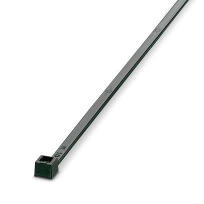 Phoenix Contact Cable Ties, Standard, 200mm x 3.6 mm, Black Polyamide, Pk-100 [3240749]; 608-281