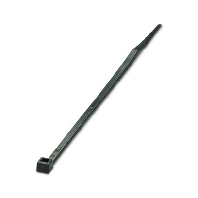 Phoenix Contact Cable Ties, Standard, 140mm x 3.6 mm, Black Polyamide, Pk-100 [3240783]; 608-286