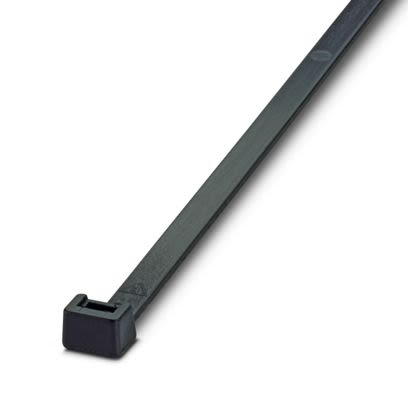 Phoenix Contact Cable Ties, Standard, 365mm x 7.8 mm, Black Polyamide, Pk-100 [3240837]; 608-295