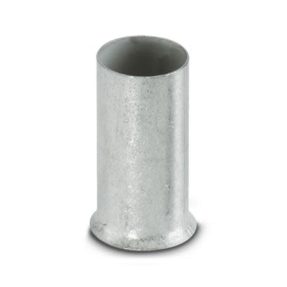 Phoenix Contact Ferrule, 15mm Pin Length, 7.3mm Pin Diameter, Silver [3200360]; 608-318