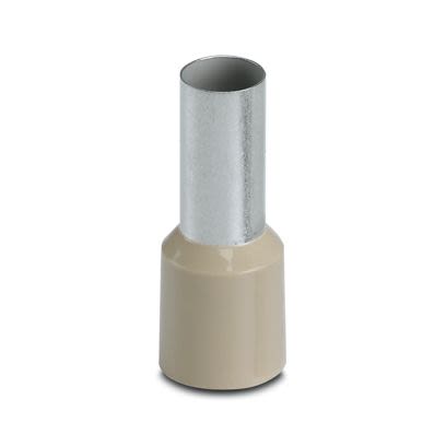Phoenix Contact Insulated Ferrule, 16mm Pin Length, 8.3mm Pin Diameter, Beige [3201071]; 608-325
