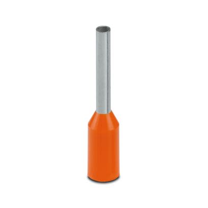 Phoenix Contact Insulated Ferrule, 8mm Pin Length, 1.1mm Pin Diameter, Orange [3201123]; 608-326