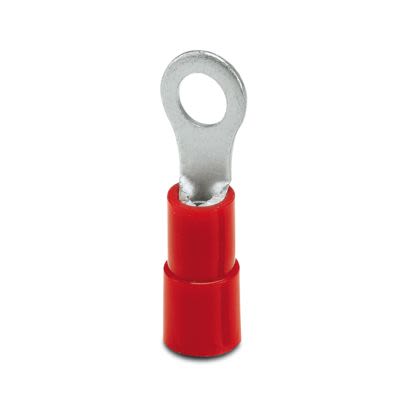 Phoenix Contact Uninsulated Ring Terminal, M3.5mm Stud Size, Red [3240017]; 608-336