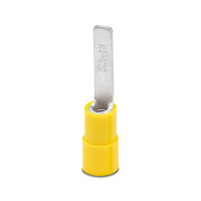 Phoenix Contact Hooked Insulated Blade terminal plug 32mm Blade Length, 10AWG to 12AWG [3240533]; 608-340