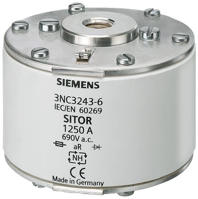 Siemens 1.25kA Tag Fuse, NH2, 690V [3NC3243-6B]; 608-763