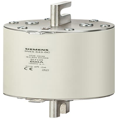 Siemens 250A Tag Fuse, 201mm, 1.5kV, 169mm [3NE5627-0C]; 608-809