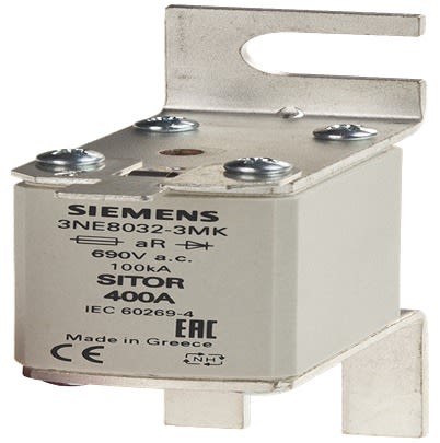 Siemens 100A Tag Fuse, 102.5mm, 690V, 75mm [3NE8021-3MK]; 608-836