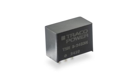 TRACOPOWER TSR 3N DC-DC Converter, 1.2V dc/ 3A Output, 4.6 → 28 V dc Input, PCB Mount, +90°C Max Temp -40°C Min [TSR 3-2412N]; 608-895